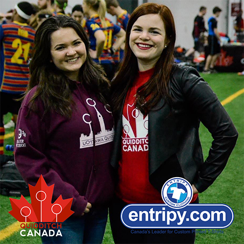 Entripy and Quidditch Canada confirmed partnership as the official custom clothing supplier.