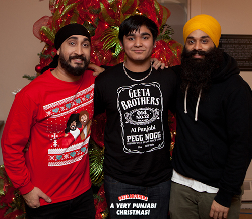 Jus Reign wearing his custom apparel and doing a meet and greet with fans.