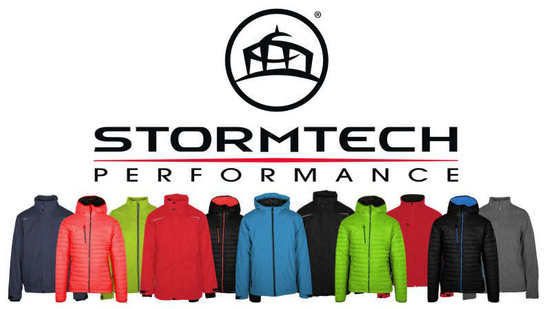 Custom jackets of Stormtech Performance line.