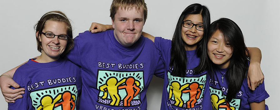 Custom printed t-shirts for Best Buddies Canada, non-profit organization for intellectual & developmental disability.