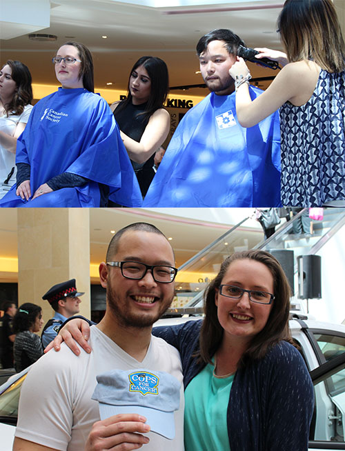 Entripy's employees participated in the Big Shave event donating hair in order to raise funds for cancer research.