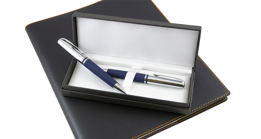 Custom promotional products for corporate gift giveaways to employees or business clients.