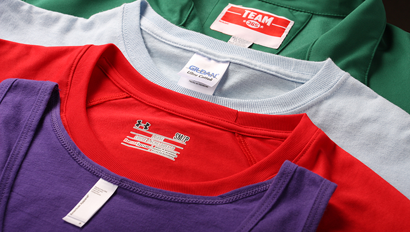 Tear away, sewn in and tag-less custom t-shirts for the ultimate in comfort.