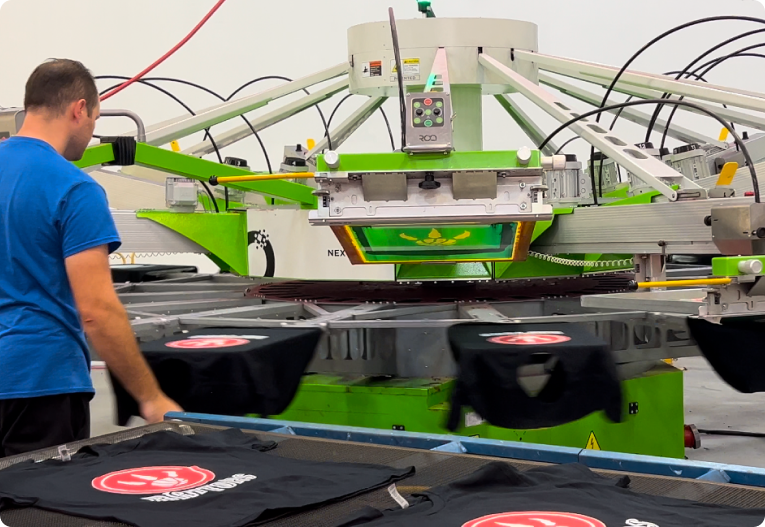 In-House apparel printing and embroidery